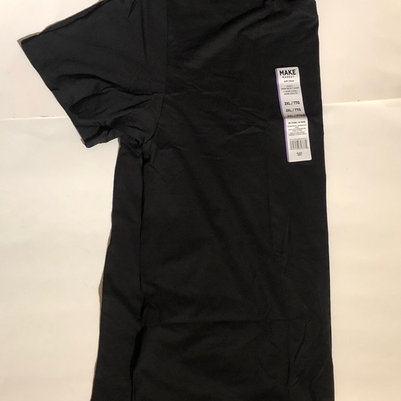 Men’s 2X Black Crew Neck T Shirt (Lot of Two) - Picture 2 of 3